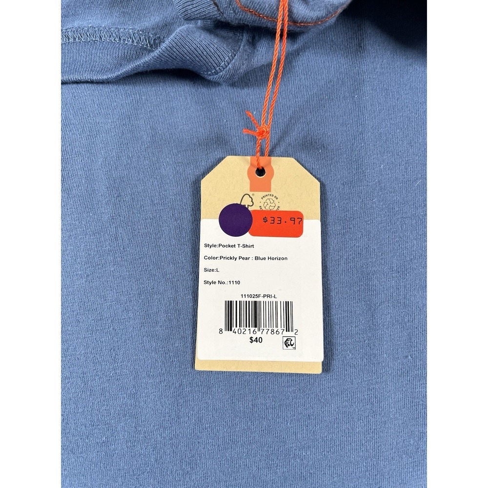 Howler Bros Prickly Pear Blue Graphic Crew Neck S/S T Shirt Men's Sz Lg NWT - Picture 8 of 10